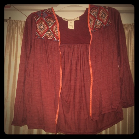 American Rag patterned shoulder cardigan - Picture 3 of 8